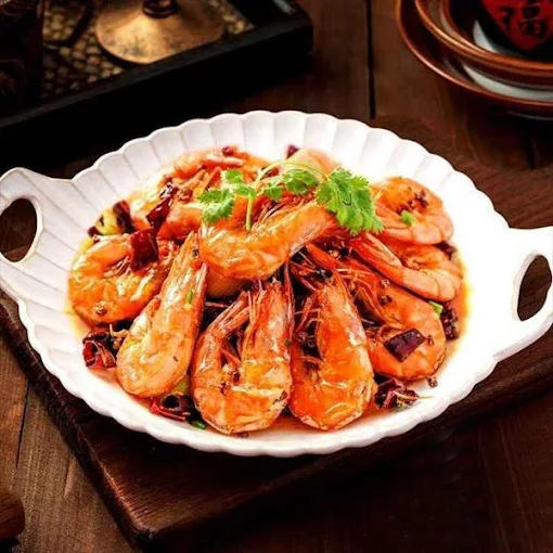 Grilled prawns